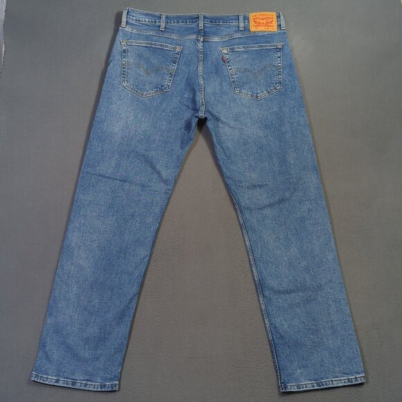 Levi's Jeans Men's 38x32 Blue 505 Regular Fit Straight Leg Denim - Picture 3 of 11